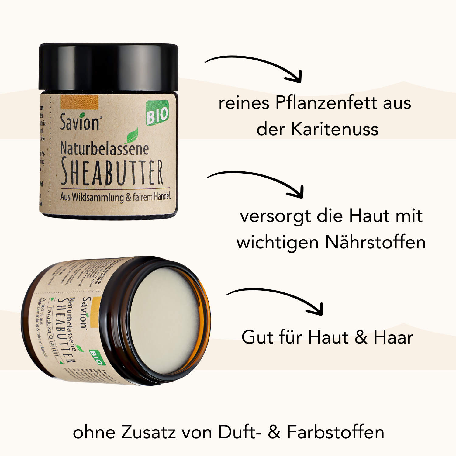 Naturbelassene Sheabutter 120 ml