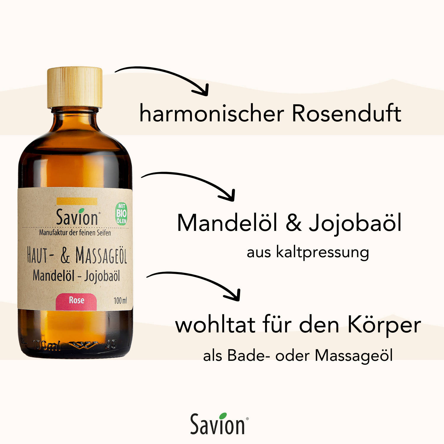 Haut- und Massageöl Rose