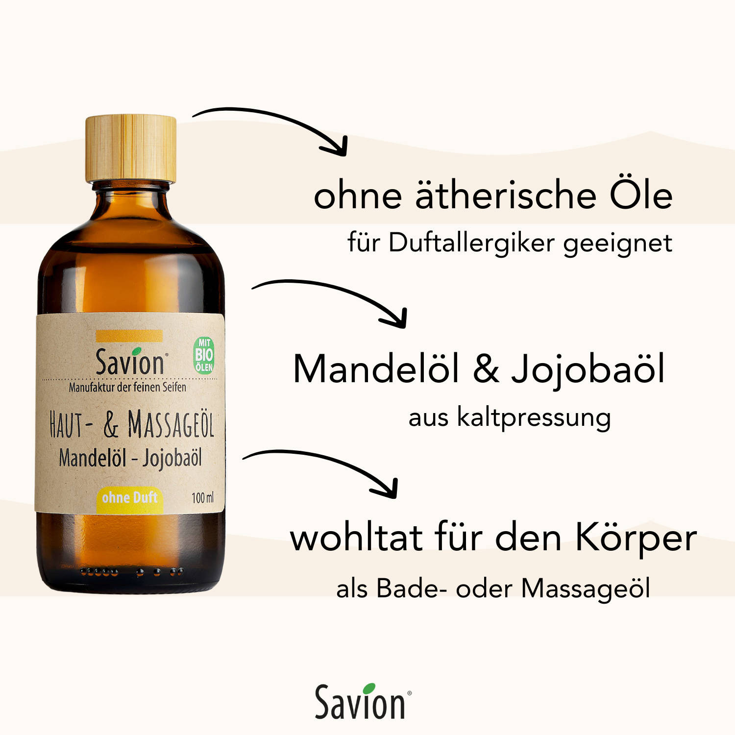 Haut- und Massageöl ohne Duft