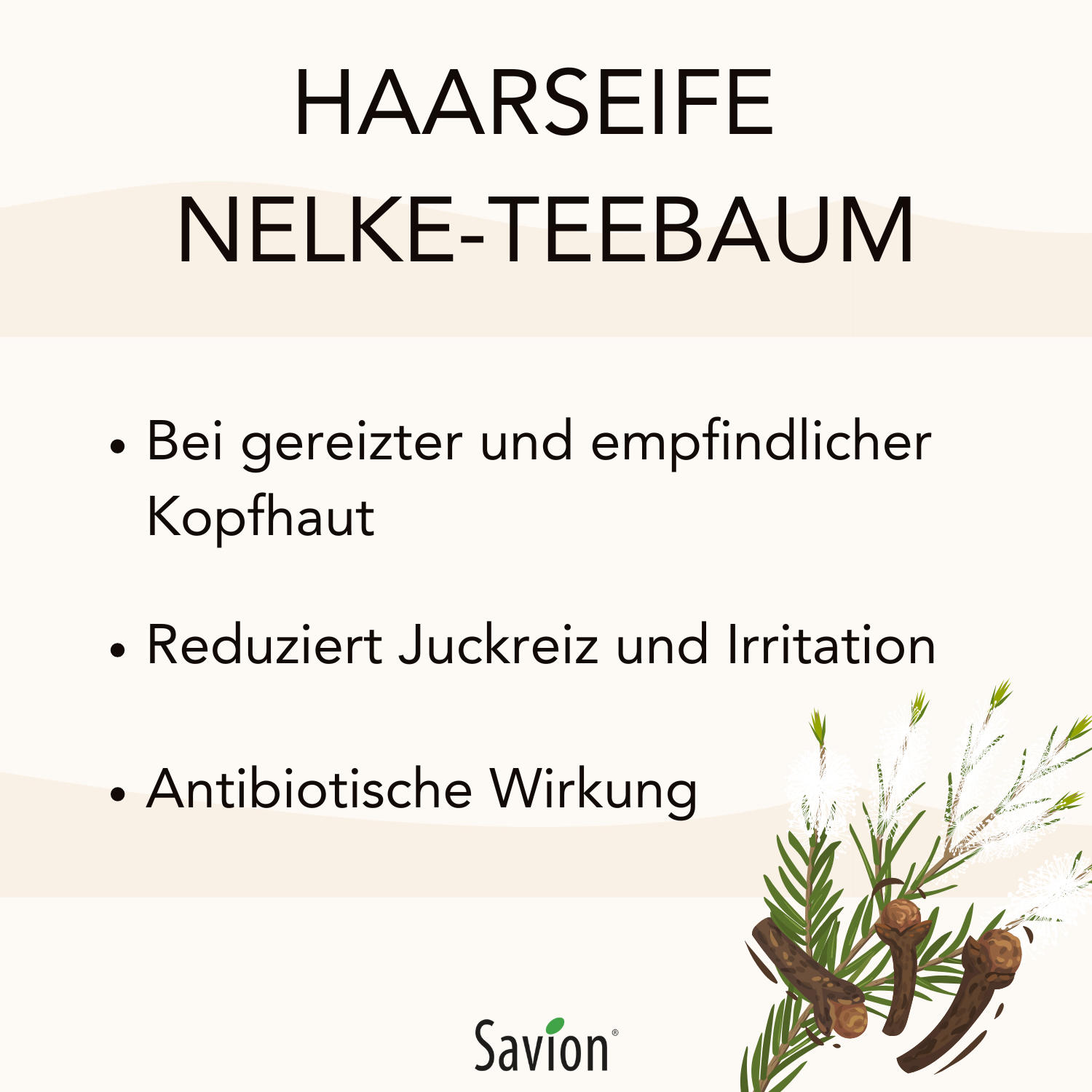 Haarseife Nelke-Teebaum