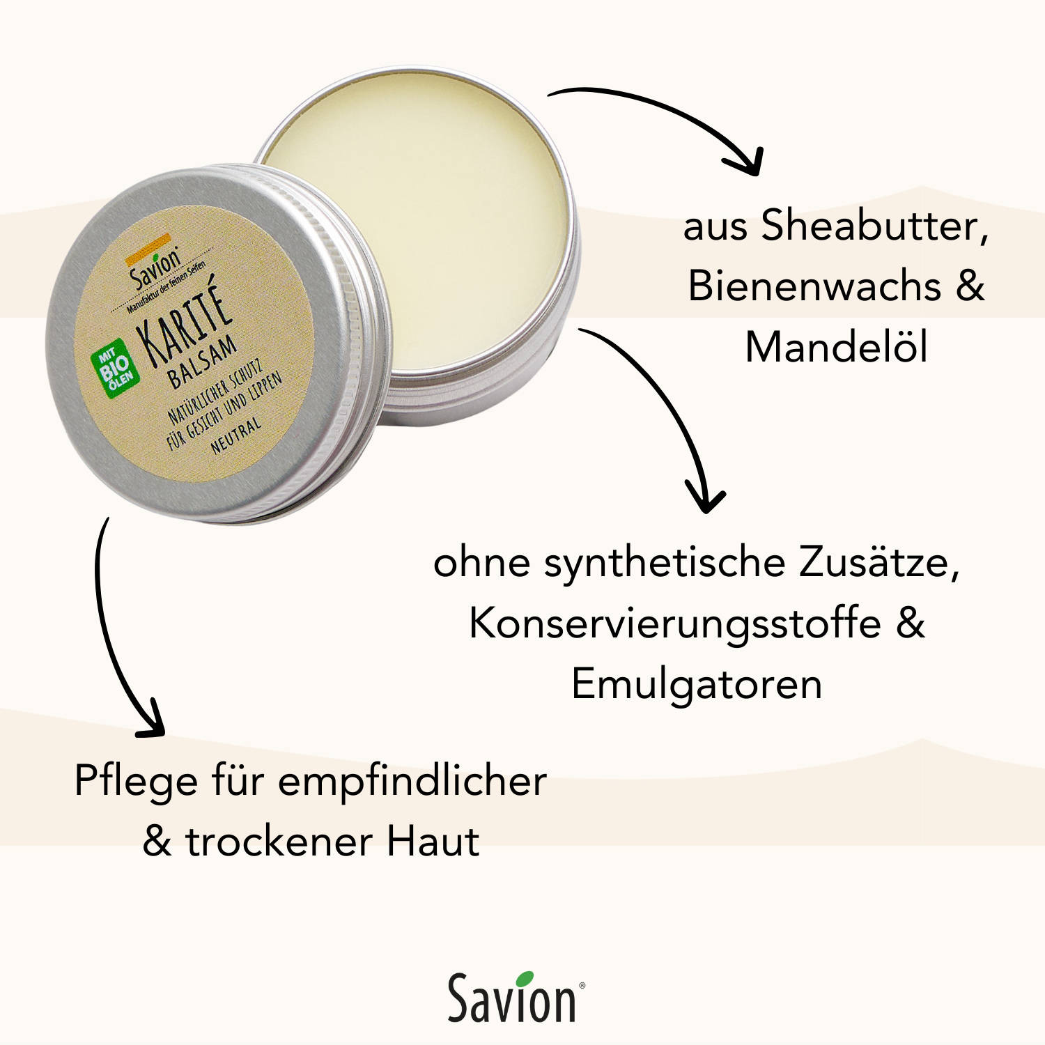 Karité Lippen-& Gesichtsbalsam neutral